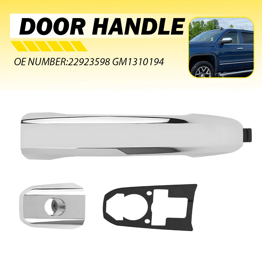 Chrome Exterior Door Handle for Chevrolet Silverado 1500 (2014–2022)
