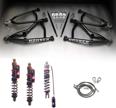 +1 Long Travel XC A-Arms & Elka Stage 4 Shocks for Honda 450R (2004–2009)
