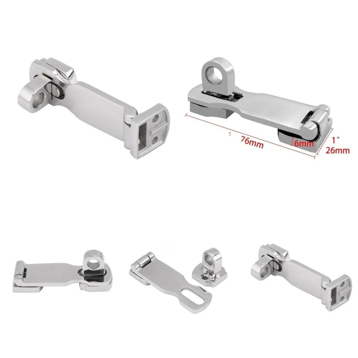 92mm Cast Door Latch Fastener for Marine RV (316 Stainless Steel)
