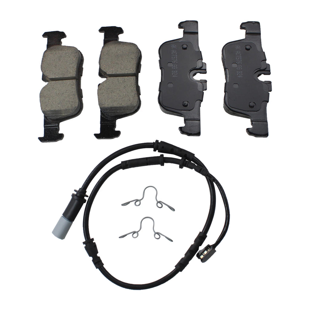 Set of 4 Akebono Euro Ultra Rear Ceramic Brake Pads for BMW F48 X1 F39 X2 Mini F54 F60