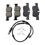 Set of 4 Akebono Euro Ultra Rear Ceramic Brake Pads for BMW F48 X1 F39 X2 Mini F54 F60