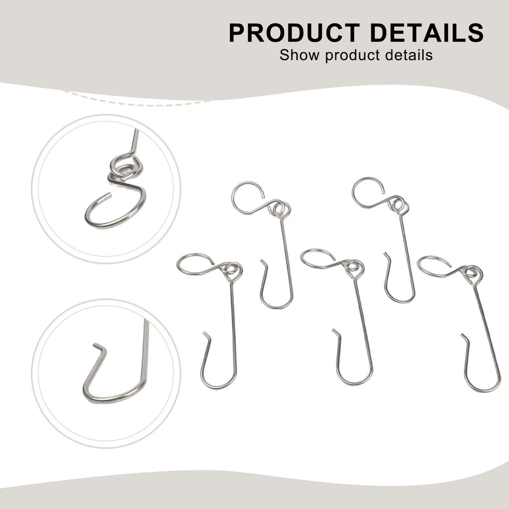 5PCS Stainless Steel Hooks for MAPP Propane Cans (Gas Bottles)