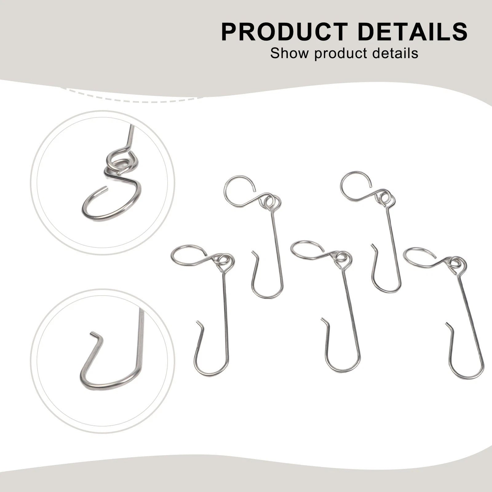 5PCS Stainless Steel Hooks for MAPP Propane Cans (Gas Bottles)