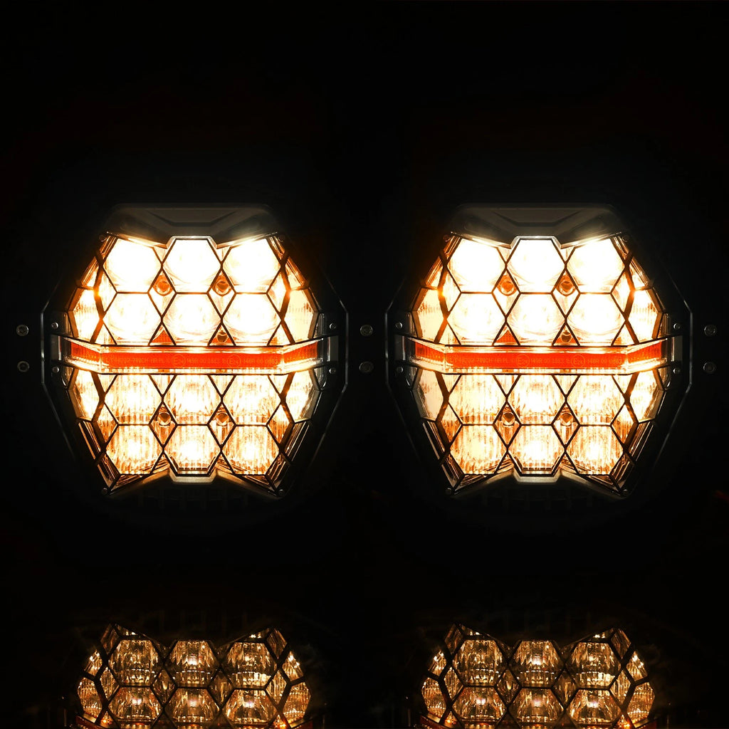 Dual LED Headlight for Harley Road Glide (2015–2024) - DHL & Hi/Lo Beam