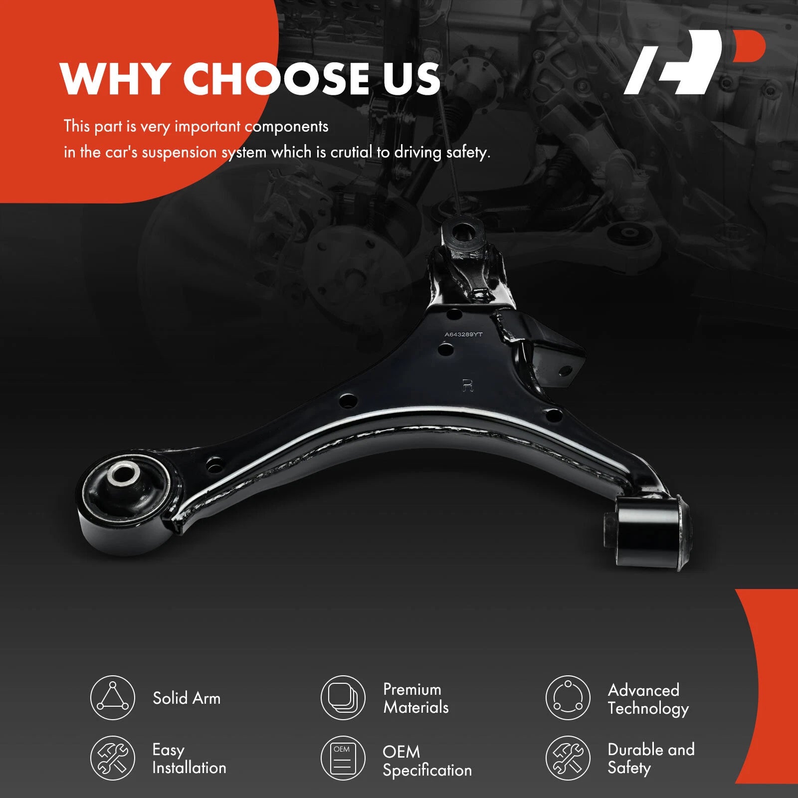 Front Right Lower Control Arm for Honda Element SC (2007-2010)