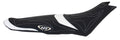 Hydro-Turf Seat Cover for SeaDoo 3-Up (2014–2020) Black Suede/CF/White Stitch