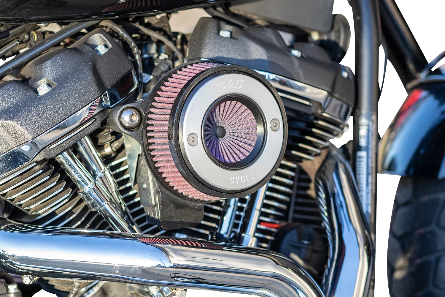 S&S Air Stinger Stealth Air Cleaner Kit for Harley Touring Softail (2017–2023)