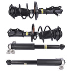 Set of 4 Front Strut Coil Springs + Rear Shock Absorbers for Chevy Malibu (2016–2023)