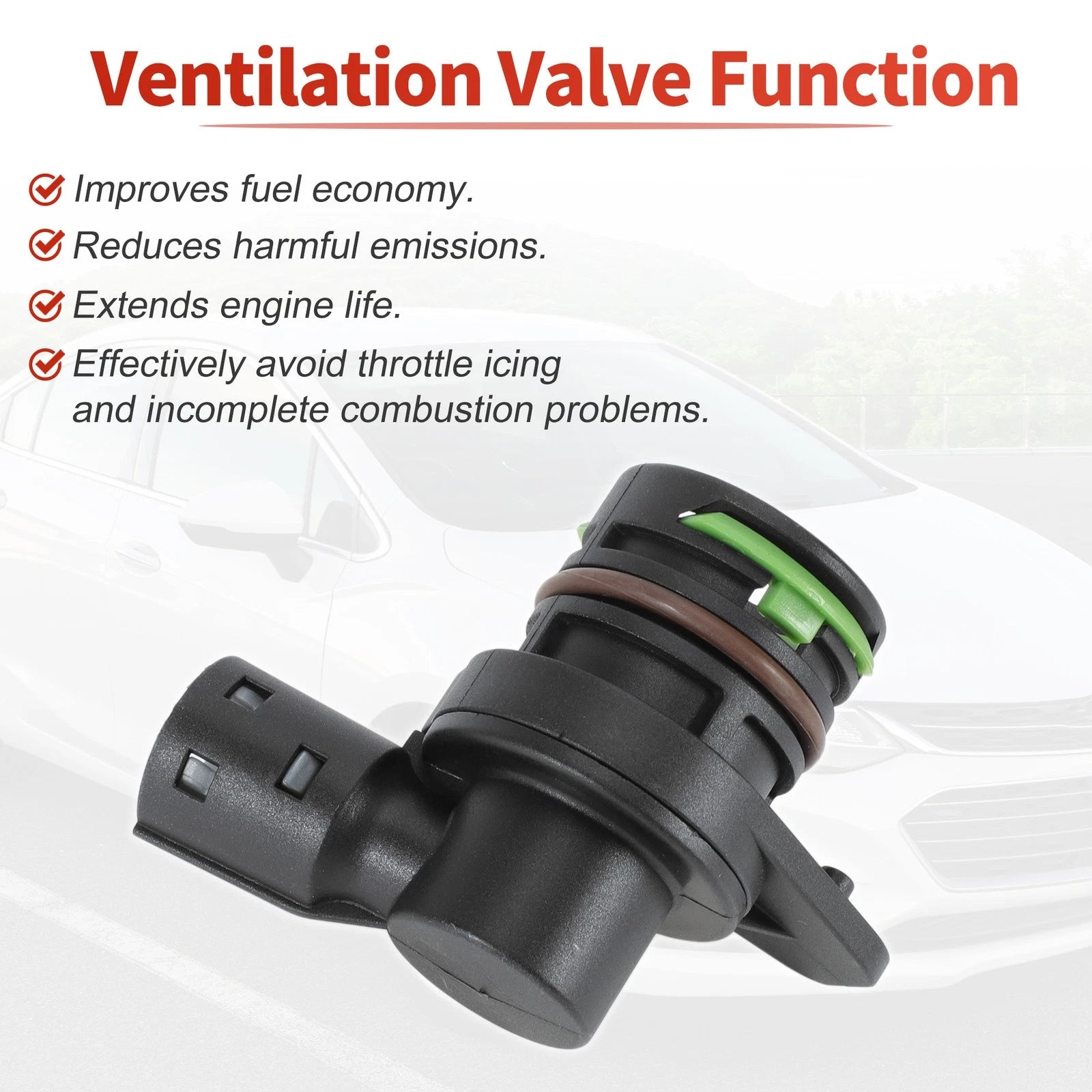 PCV Valve for Chevrolet Cruze Malibu Cadillac Buick (No. 12637666/12663027)