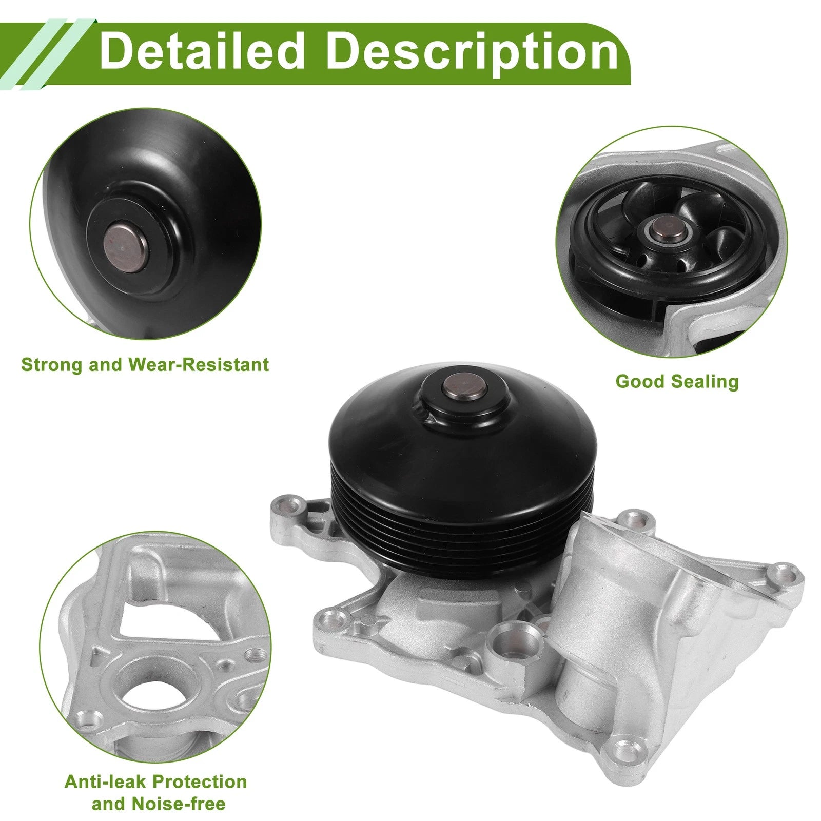 Engine Water Pump for BMW 535D (2009–2010) No. 11518516205/N57D30A