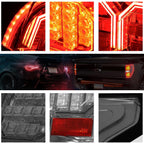 3D LED Bar Tail Light Brake Lamp for Ford F-150 (2015–2017) Smoked