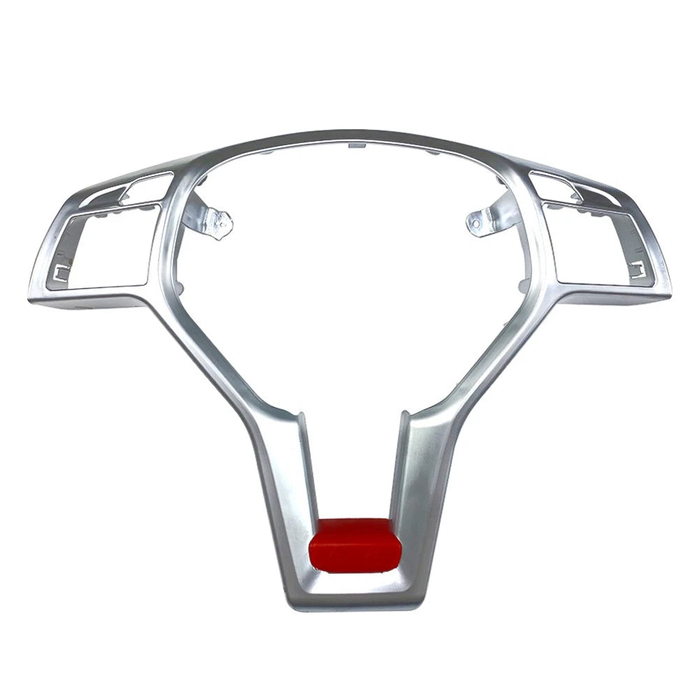 Steering Wheel Frame Trim Cover Silver for Mercedes A C E SLK CLA CLS GLA (2010–2023)