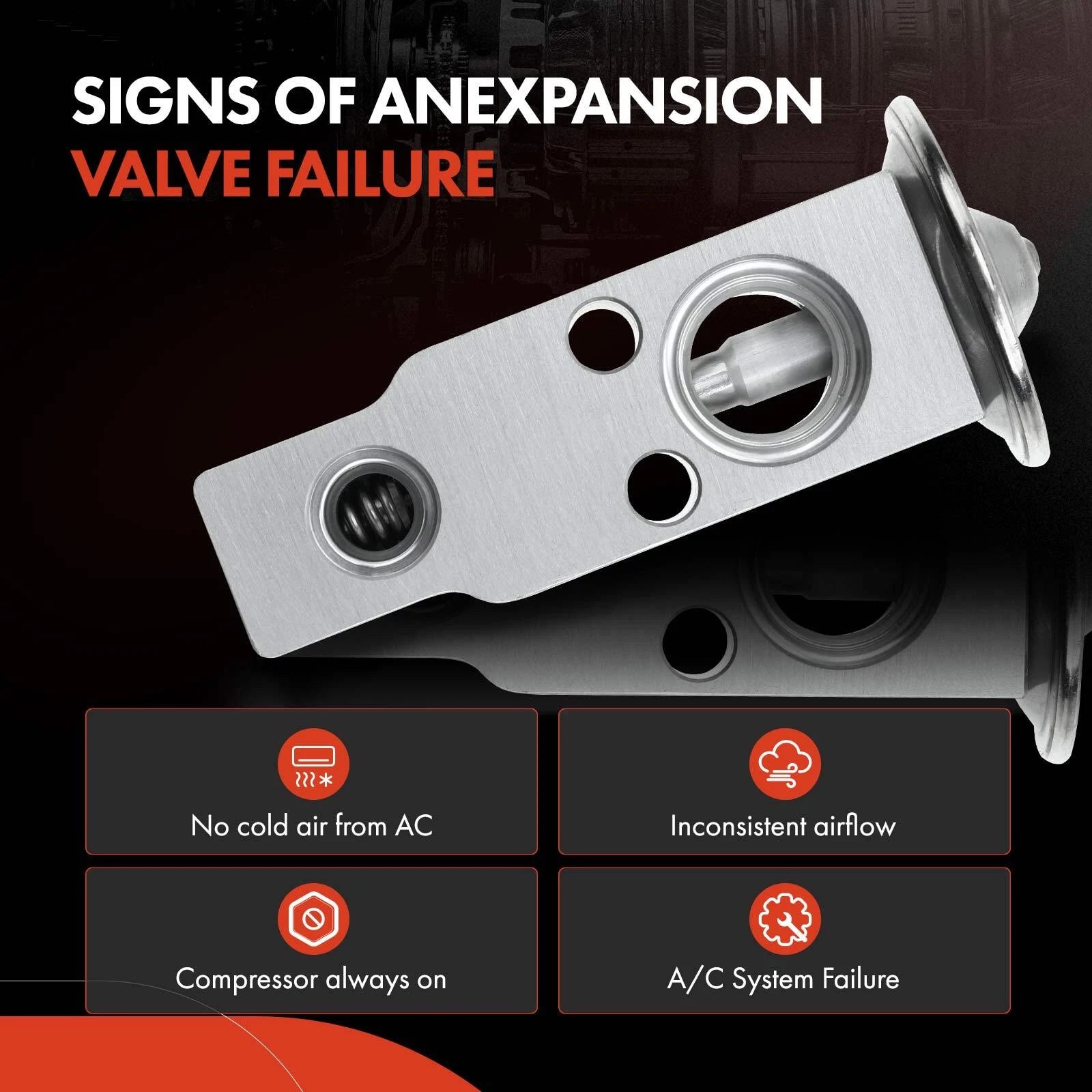 A/C Expansion Valve for Kia Sephia, Spectra (1998-2001)