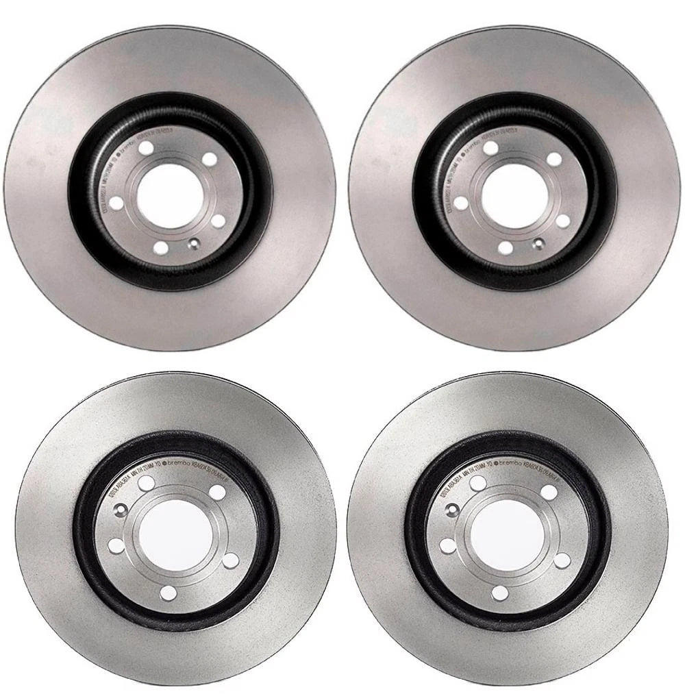 Brembo Brake Disc Rotors Kit 345mm Front & 300mm Rear for Audi S4 (2004–2009)