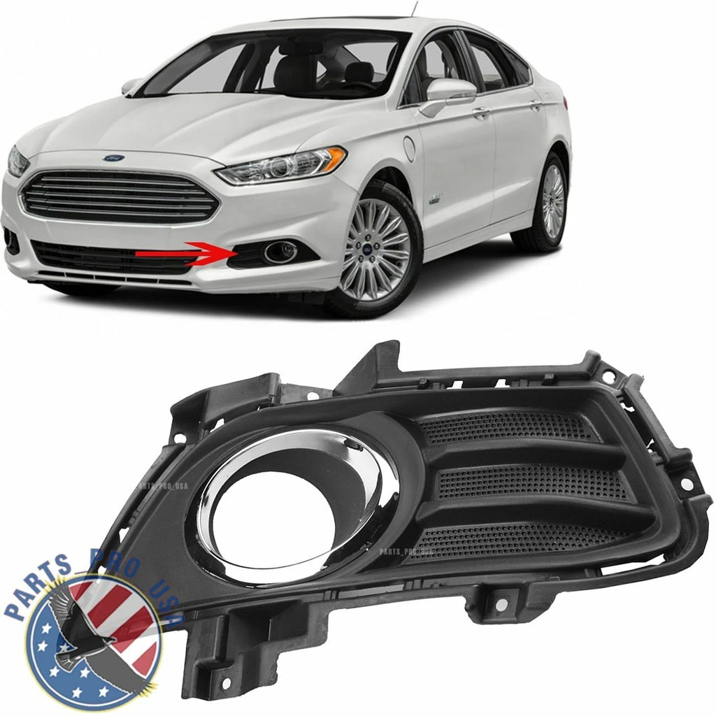 Front Right Bumper Grille Trim Fog Bezel for Ford Fusion (2013–2016)