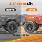 2.5" Front Leveling Lift Kit for Jeep Gladiator JT (2020–2022)