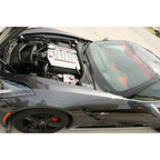 Chrome Cap Covers with Yellow CF Inlay for Chevrolet Corvette Z06 (2014–2019)