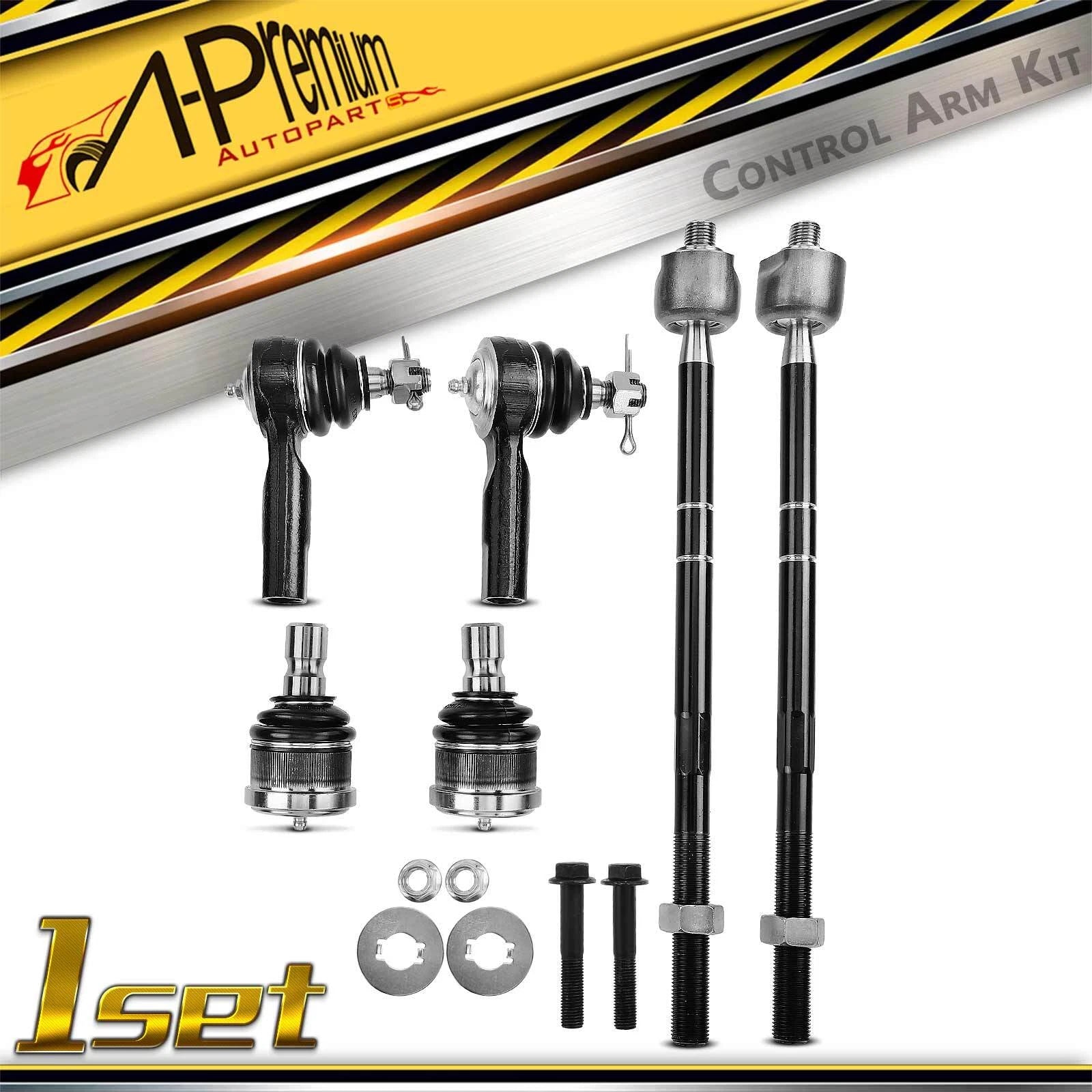 Set of 6 Inner Outer Tie Rod Ends & Ball Joints for Ford Escape (2001–2007)