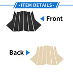 6 Pcs Door Pillar Window Trim for Hyundai Tucson (2021–2023) Black