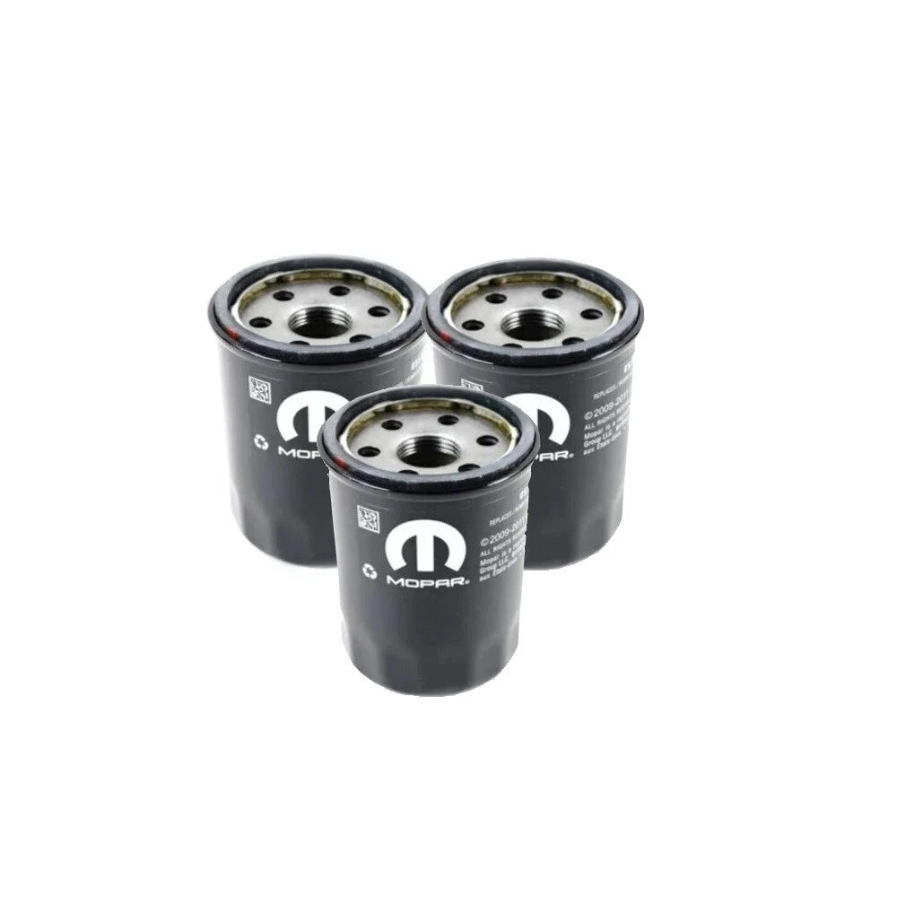 Set of 3 Engine Oil Filters for Chrysler Dodge 2.4L L4 (OEM)