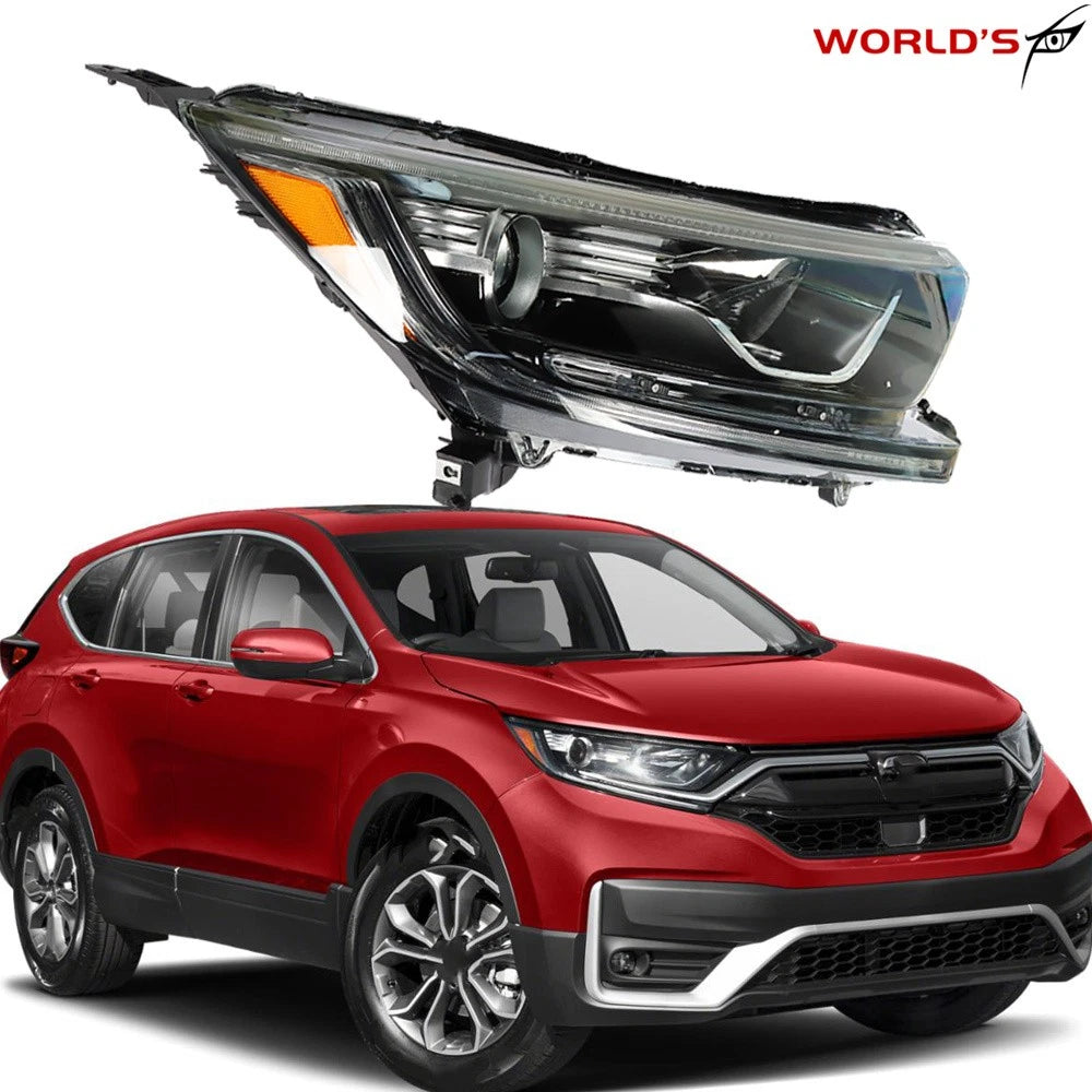 Headlight Halogen Black Housing for Honda CR-V (2017–2022)