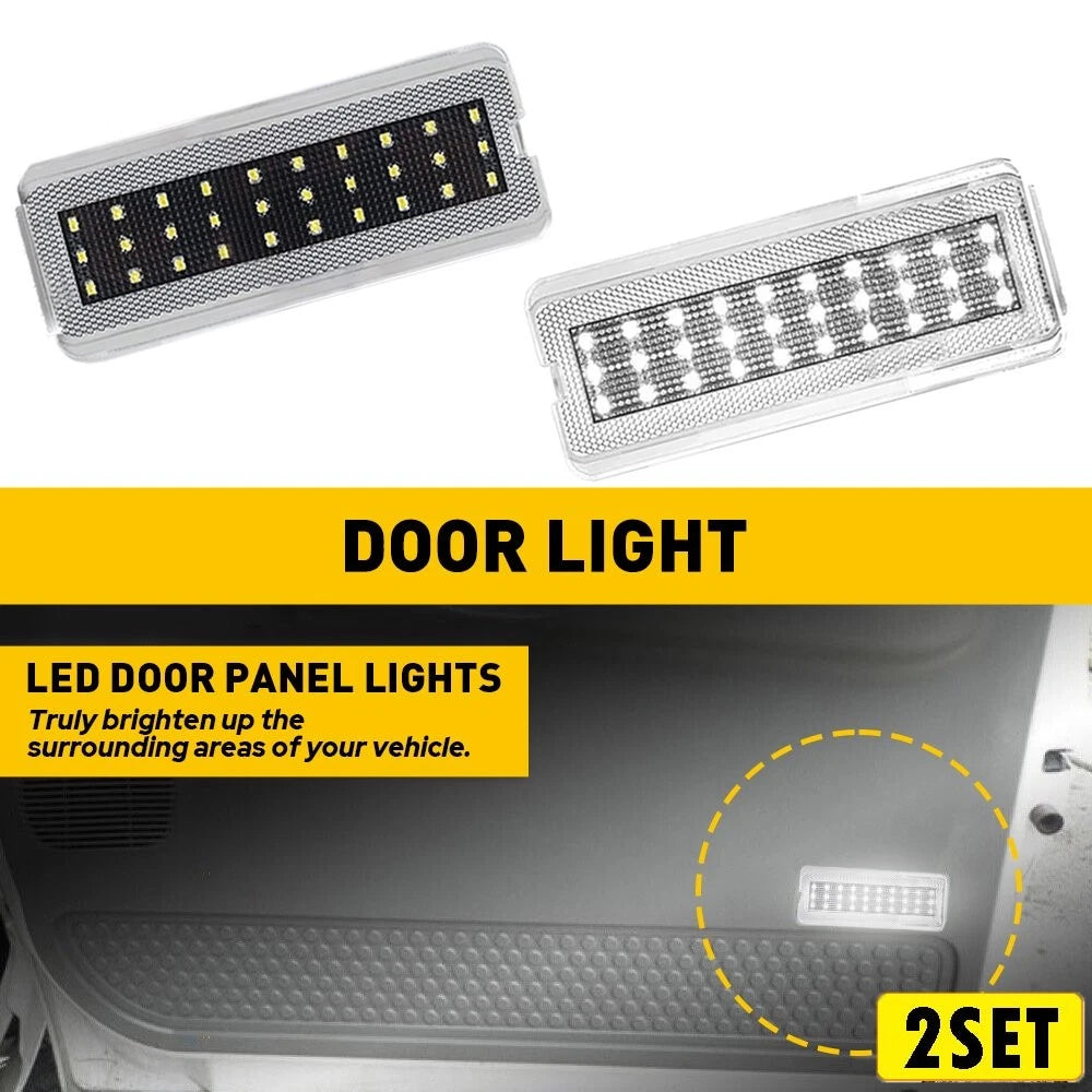 2X LED Door Light for Ford Super Duty F250 F350 F450 F550 (1999–2007)