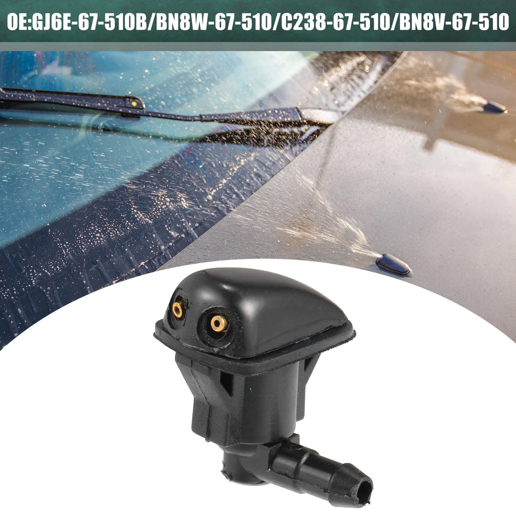 2X Windshield Washer Nozzle for Toyota Yaris (2012–2018) No.GK2C67510B/GJ6E-67-510B