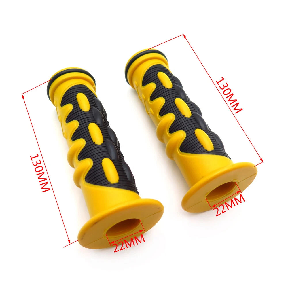Comfort Yellow Gel Hand Grips 22mm 7/8" for Honda Motorcycle