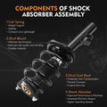 Set of 4 Quick Complete Struts & Rear Shocks for Ford Focus (2012–2013)