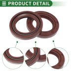 Set of 5 Oil Seal Rotary Shaft Seal FKM Rubber 17x25x4mm