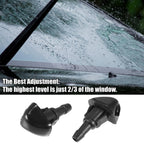 3X Front Windshield Washer Nozzle Kit 76810S10A02 for Honda CR-V (1999–2004)