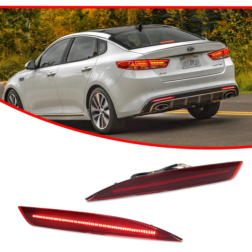Sequential Red LED Rear Reflector Tail Lamp for Kia Optima (2016–2018)