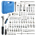 108PCS Tool Kit CR-V 1/2 1/4 Ratchets Sockets 10-32mm Mechanics Repair Set