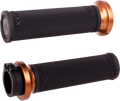 ODI Rufian Grips for V-Twin Motorcycles (Cable 1 inch, Black/Bronze)