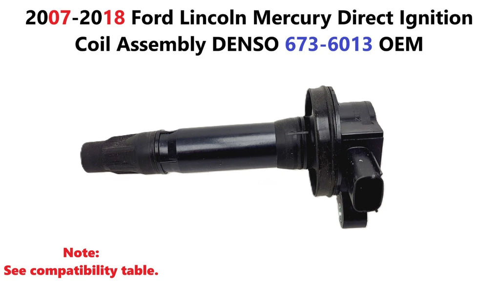 Direct Ignition Coil Spark Plug for Ford Lincoln Mercury (2007–2018) DENSO 673-6013