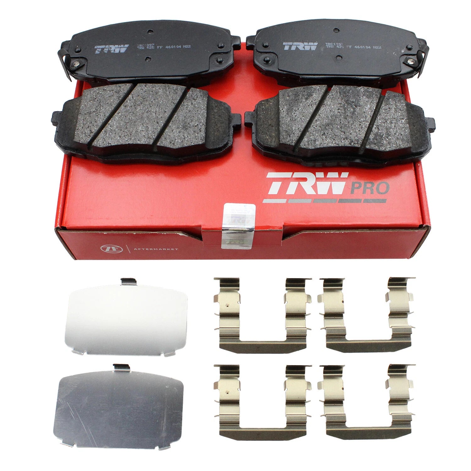 TRW Pro Front Ceramic Brake Pad Set for Hyundai Elantra, Kia Forte, Soul (2011–2020)