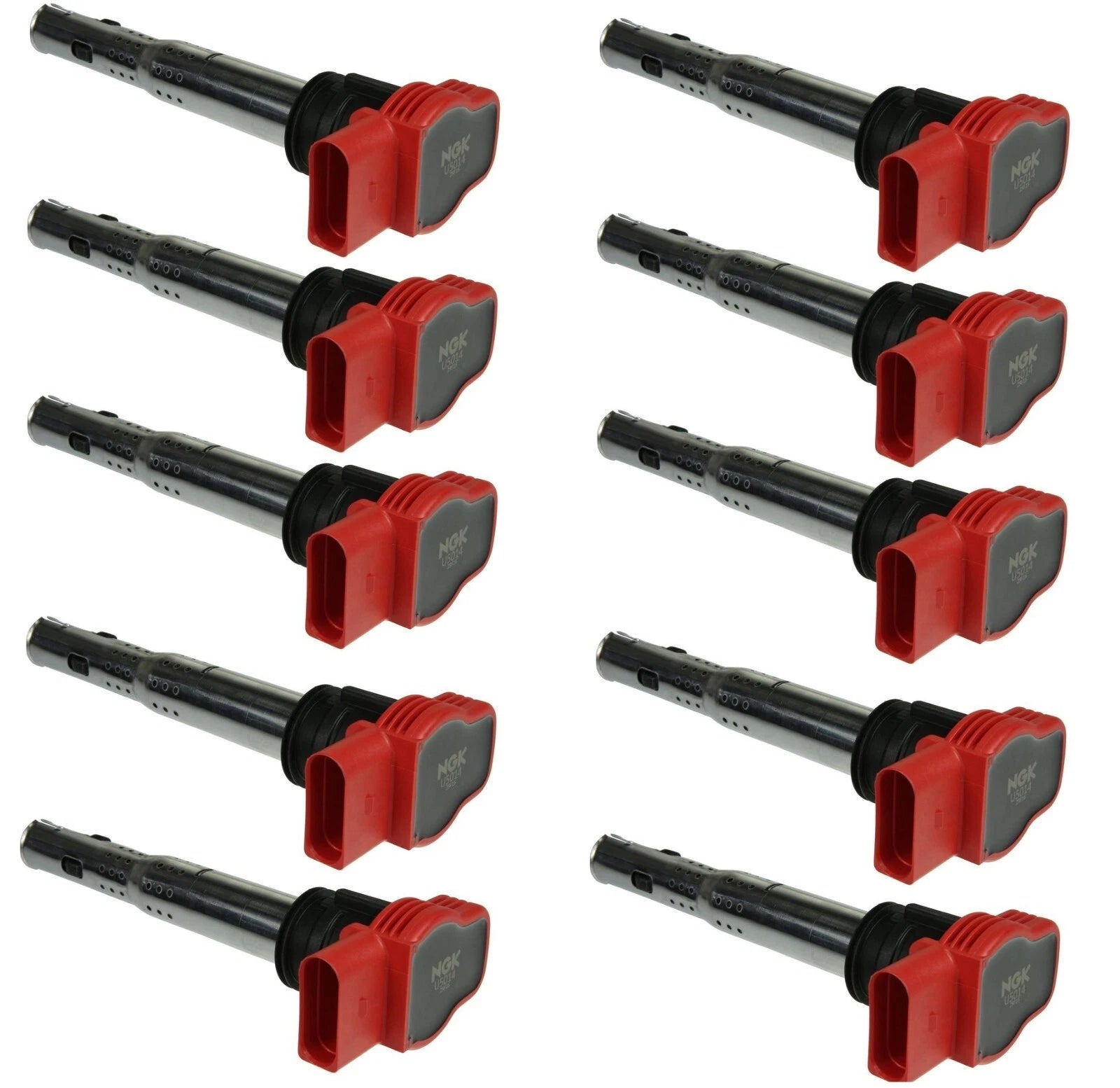 Set of 10 NGK Direct Ignition Coils for Audi R8 S6 (2007–2015)