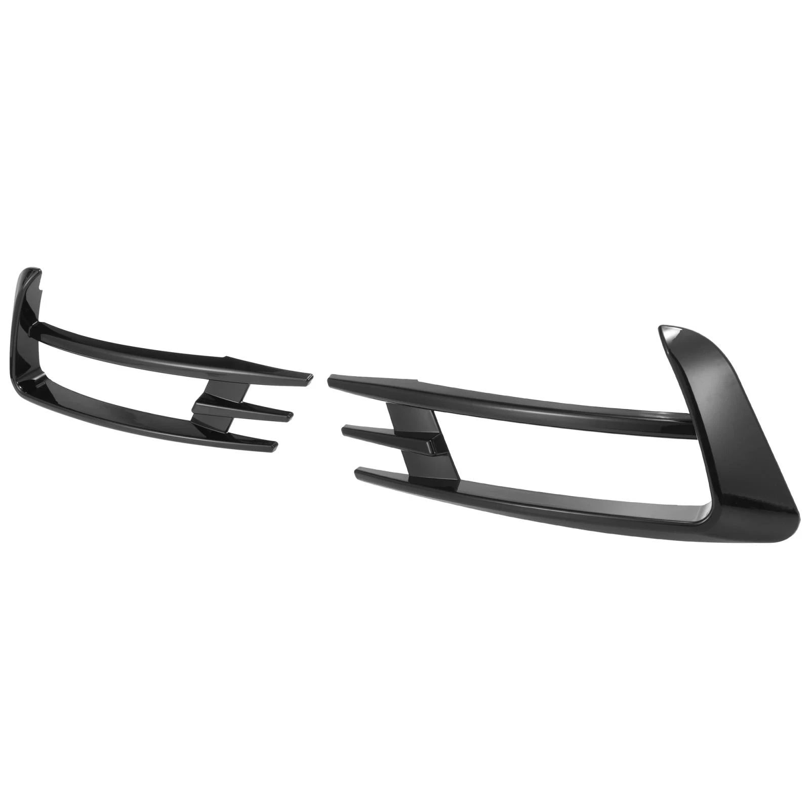 1 Pair Glossy Black Front Bumper Fog Light Grille Cover for Volkswagen Golf MK7 (2015–2019)
