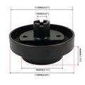 14" Steering Wheel Set with Quick Release & 131H Hub Adapter for Honda Civic CR-V