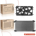 A/C Condenser & Dual Cooling Fan Assembly for Toyota Prius (2010-2015)