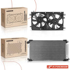 A/C Condenser & Dual Cooling Fan Assembly for Toyota Prius (2010-2015)