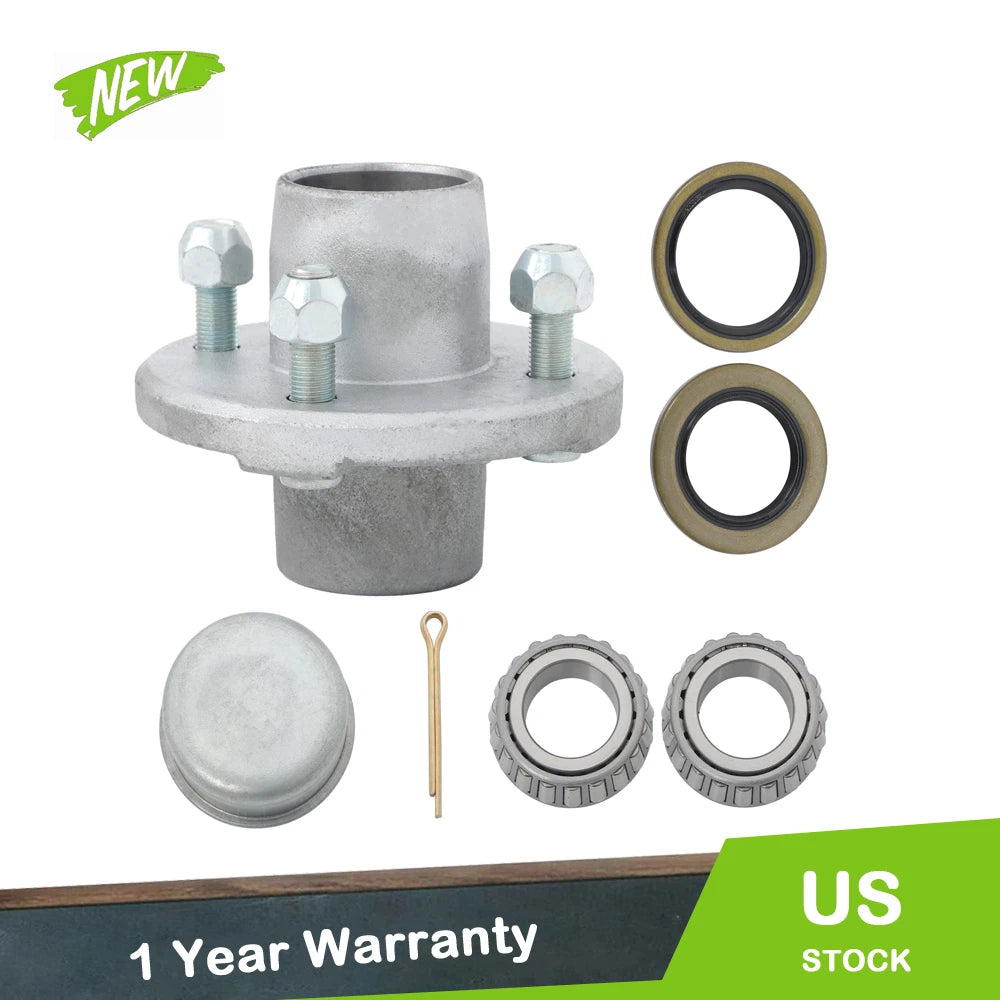 Axle Kit for Trailer Hub (2000 lbs, 4 Bolt, Galvanized)