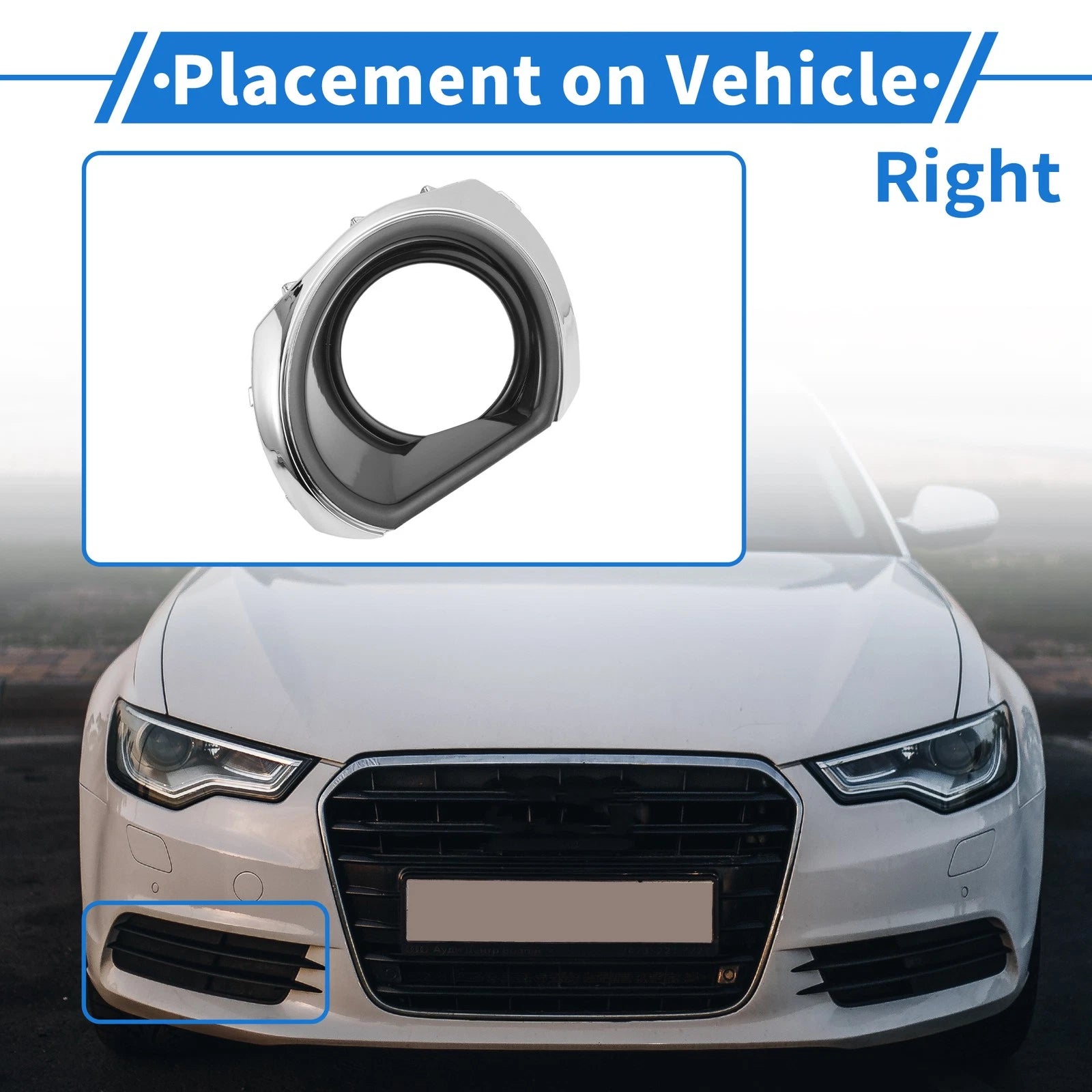 1 Pcs Fog Light Grill for Subaru Outback (2010–2012) No. 57731AJ590
