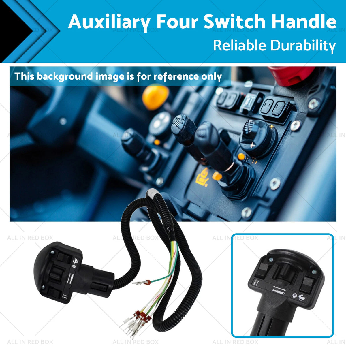 Right Auxiliary Four Switch Handle for Bobcat Skid Steer Loader (6680418)
