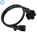 7 Pin Trailer Plug Extension Cord for RV Gooseneck (10-14 AWG)