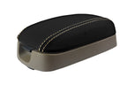 Leather Console Lid Armrest Cover for Hyundai Elantra (2001–2006) Beige Stitch