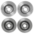 Brembo Xtra Drilled Brake Disc Rotors Set for Audi S4 S5 (345mm, 330mm)