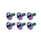 6pcs Alloy Bolts Truss Torx Head Screws M6x10mm for Bike Motorcycle