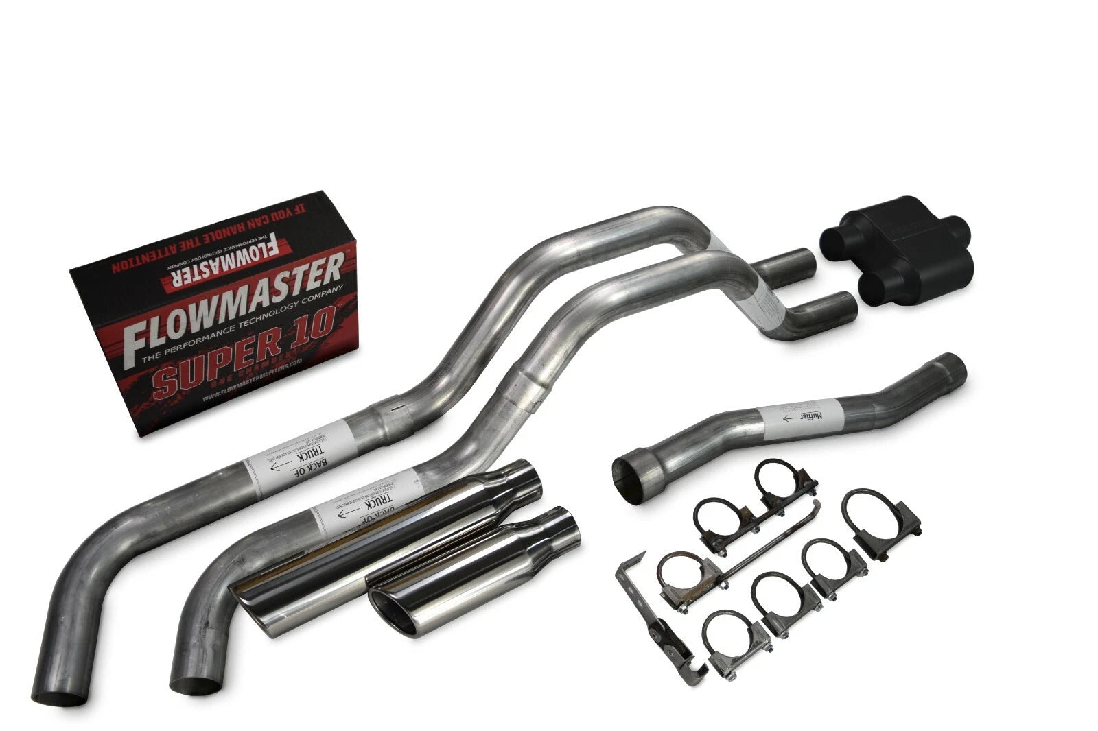 Dual Exhaust 2.5" Side Exit for Nissan Titan (2004–2006) Flowmaster Super 10