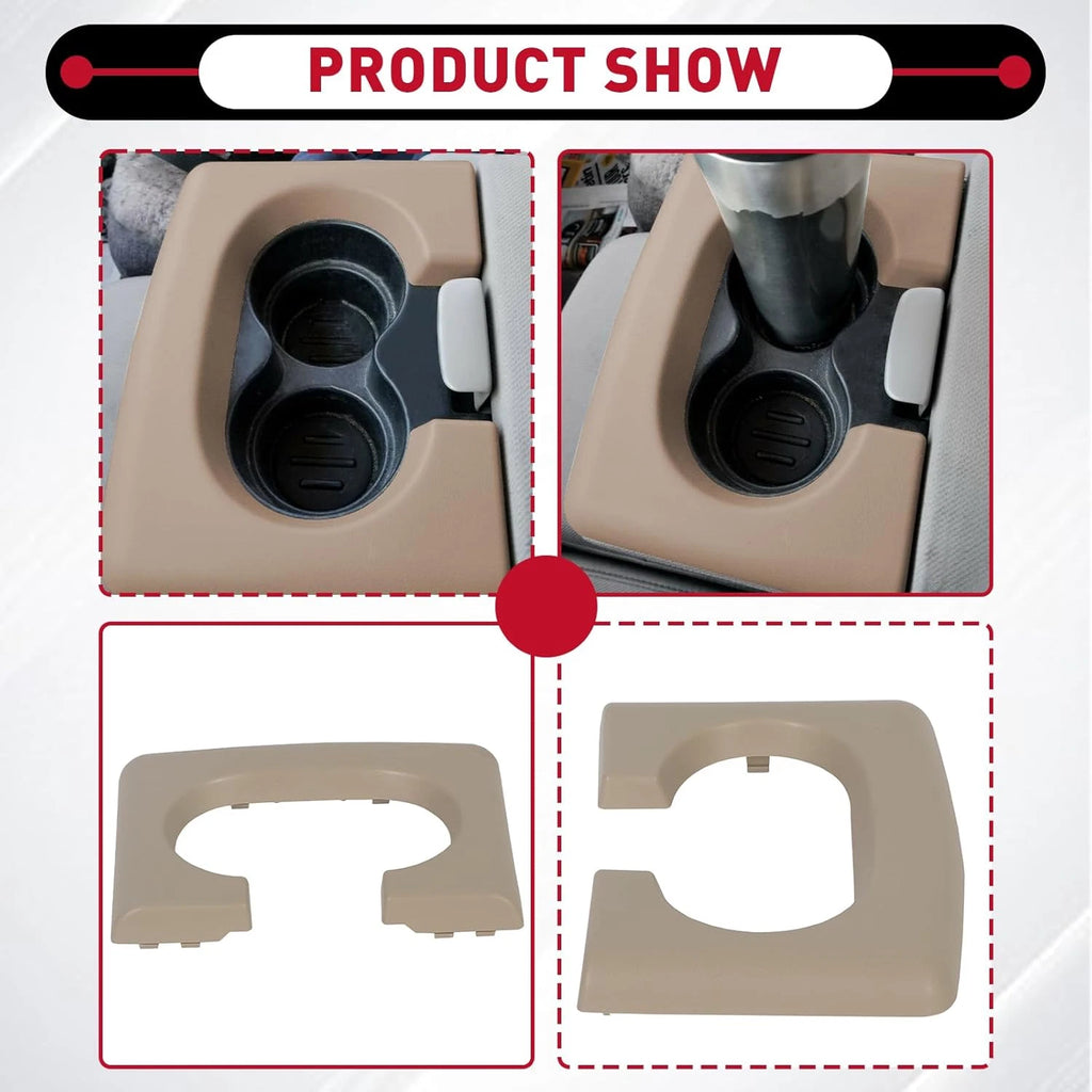 Cup Holder Armrest Pad for Ford F150 (2004-2014) Tan